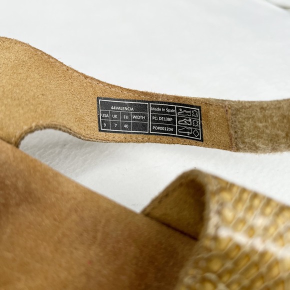 Vionic Valencia Tan Snake Print Comfort Sandal 9 Cork - Picture 8 of 12